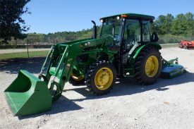 2015 John Deere 5055E H240 Loader & Bush Hog